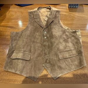 Men’s ultra suede vest by brooks brothers